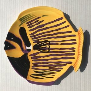 Set Of 2 Studio Nova “Tropic Fish” Dinner Plates 10”